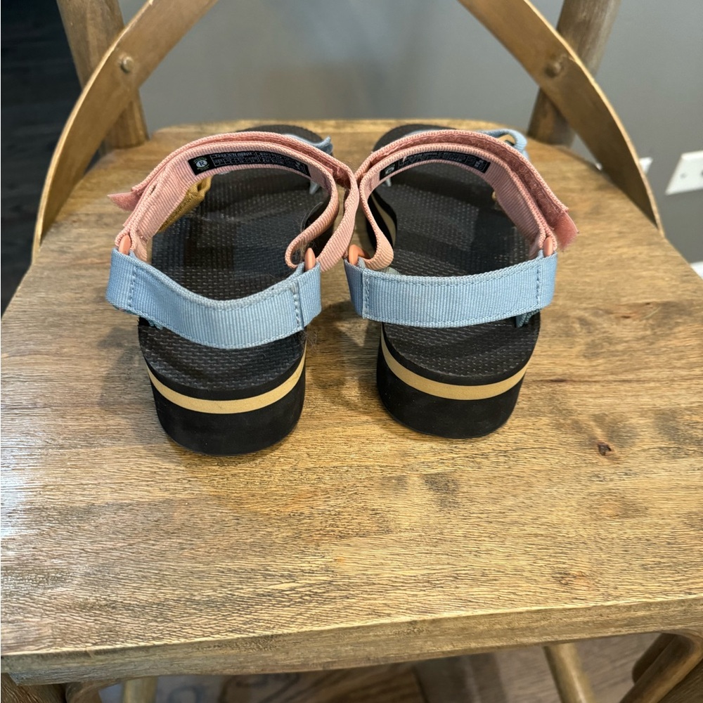 Colorful Tevas size 7.